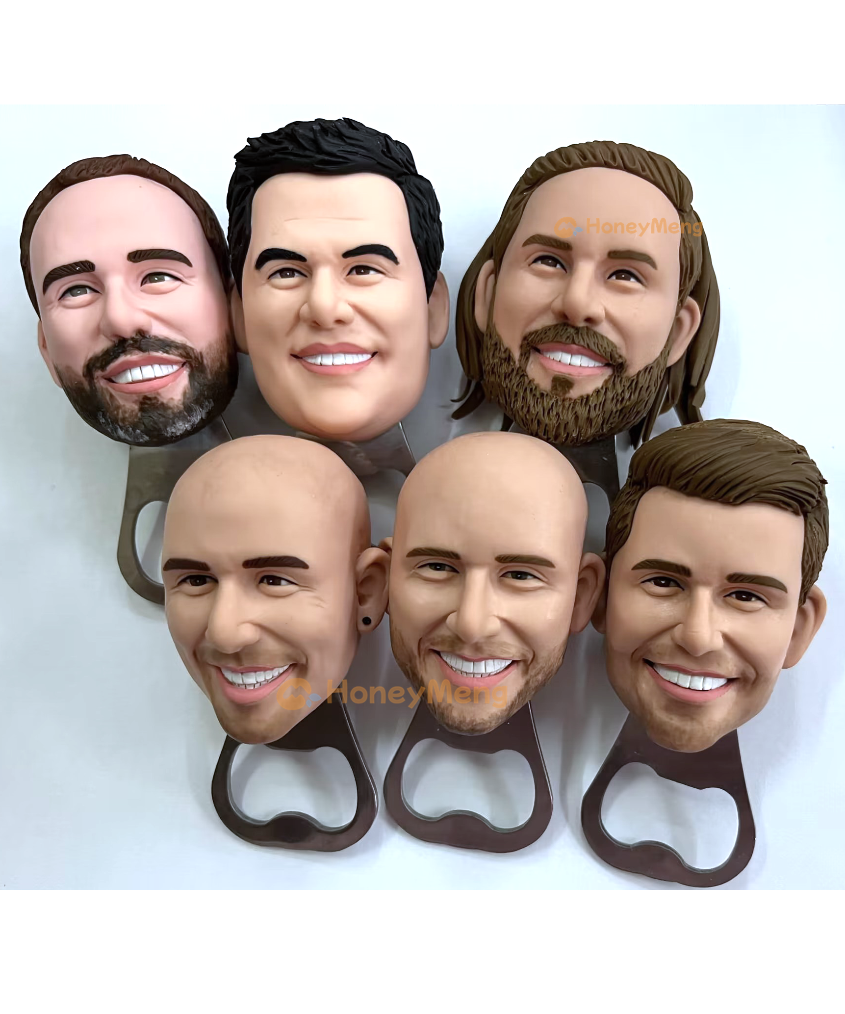 Handmade groomsmen gifts custom opener with your face