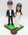Personalized cake toppers baseball lover wedding cake toppers