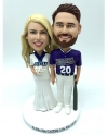 Custom wedding cake toppers college baseball/softball couple