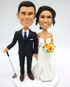 Custom wedding cake toppers golfer groom golf wedding gifts